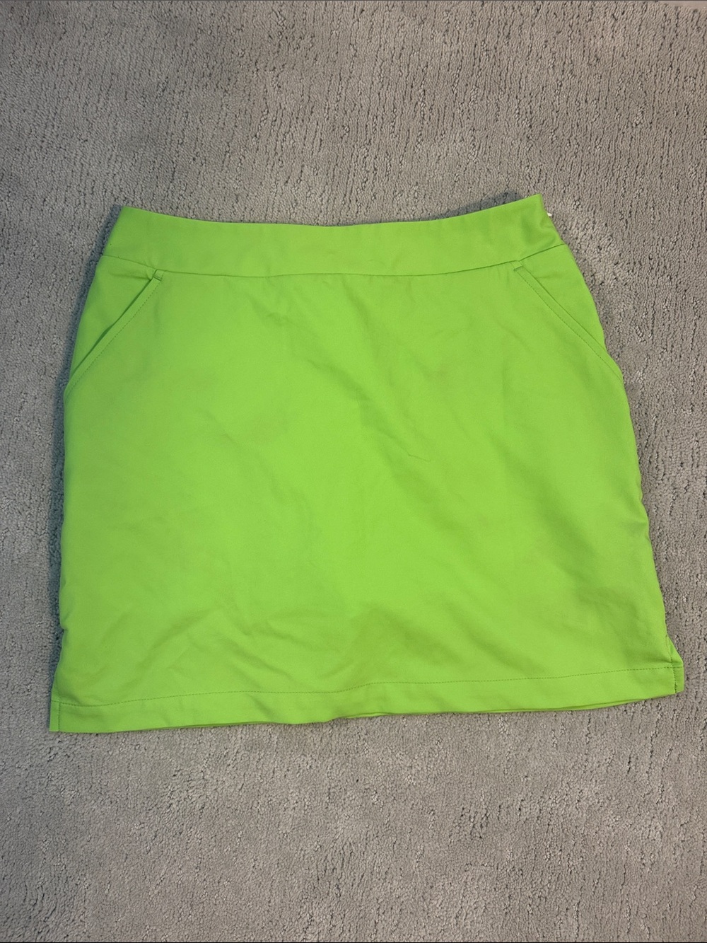 Loudmouth Neon Lime Mini Skirt